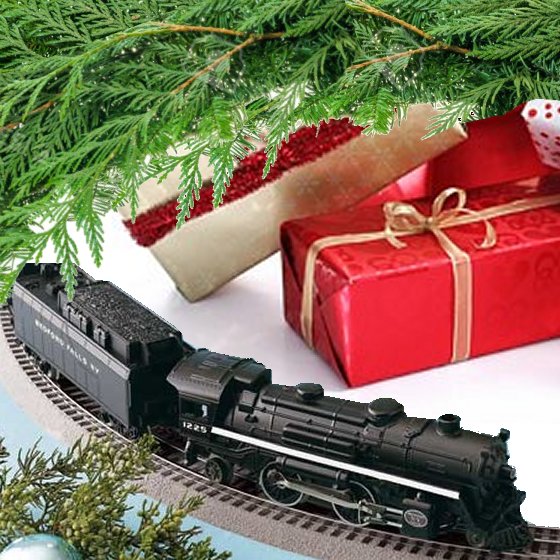 A train under the tree